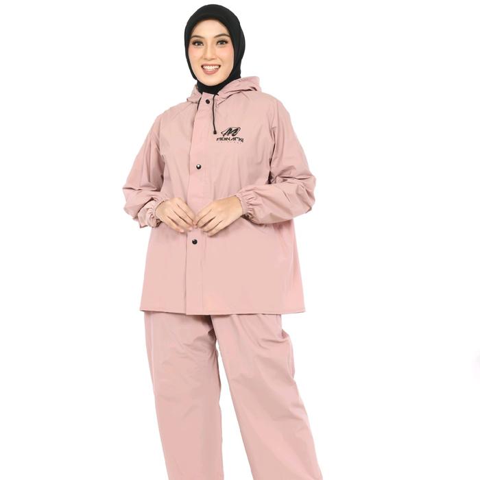 Gambar Jas hujan NEW produk monarki warna kece dan elegan bahan PVC 0,25 anti rembes anti bocor Tebal - dusty pink, M dari @Monarki. undefined Tokopedia