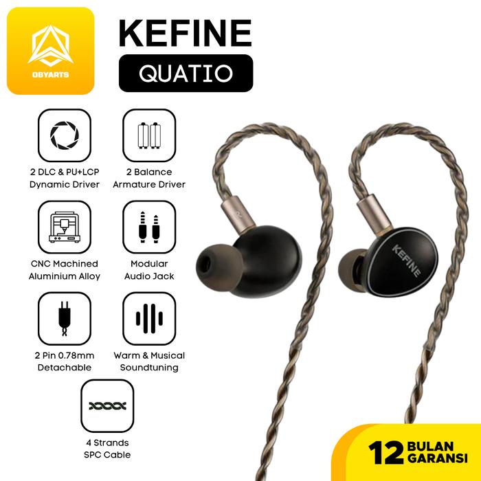 ほぼ新品）KEFINE Quatio 2DD + 2BA Hybrid IEM Amazon.co.jp: HiFiGo