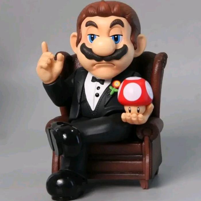 Gambar Action Figure Anime Super Mario Bros The Godfather Duduk Di Atas Sofa PVC Collection dari KITTY TOYS undefined Tokopedia