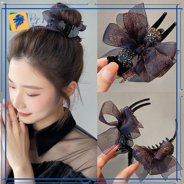 Gambar Jepit Rambut Korea Pita Cepol Sanggul Jepit Udang Untuk Wanita Aksesoris Rambut Pita Ala Korea Aksesoris Rambut Murah Import dari 0d0 undefined Tokopedia