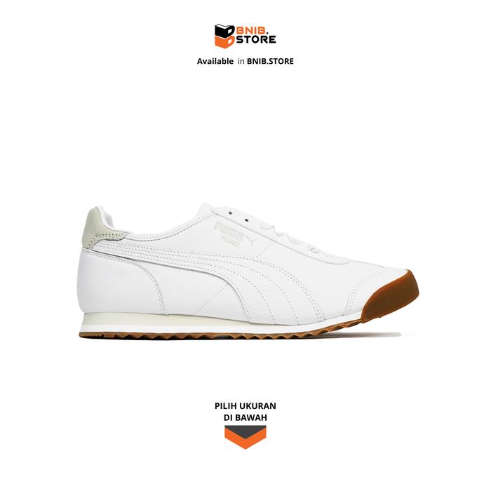 Sneakers Lifestyle Pria Puma Roma OG LTH White [393292 01] Original Eur 