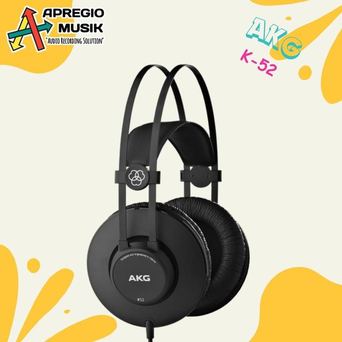 Gambar headphone AKG K52 K 52 K-52 monitoring Flat by harman original dari APREGIO MUSIK_NEW undefined Tokopedia