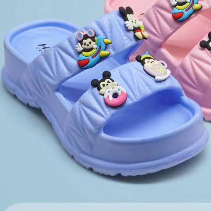 Gambar Sandal Anak Tali 2 Miki Cute EVA Ringan KCMKTL2 - Biru, 30-31 dari Sepatu Trendi undefined Tokopedia