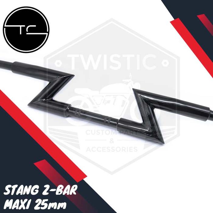 Gambar Stang Motor Z Bar Maxi 25 mm 1 inchi Harley Benelli Motor Custom dari maugizzas undefined Tokopedia