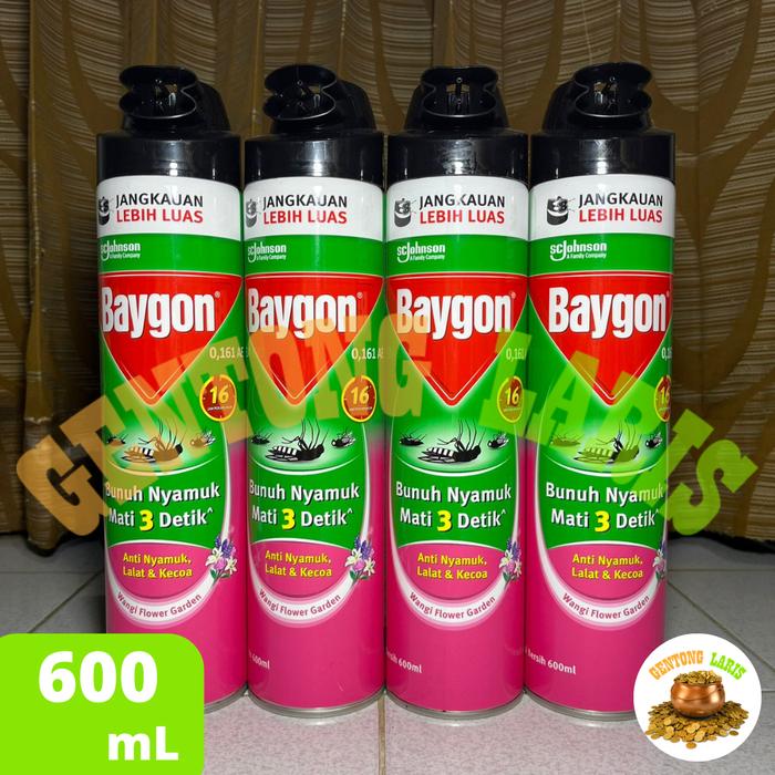 Gambar Baygon Aerosol 600 ml Flower Garden Obat Nyamuk Spray Semprot dari GENTONG LARIS undefined Tokopedia