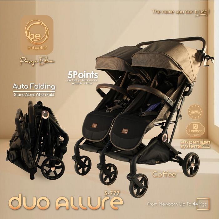 Gambar Babyelle Duo Allure Prestige Edition S-777 Twin Stroller Kembar Kereta Dorong Anak Bayi Travelling PMJ19 dari Phison MJ undefined Tokopedia