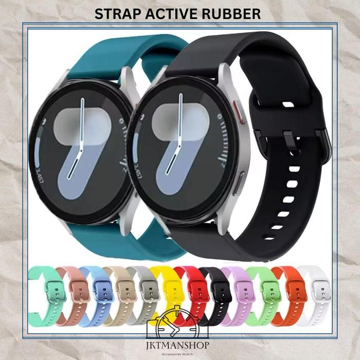 STRAP TALI JAM SAMSUNG GALAXY WATCH 40MM 44MM MODEL ACTIVE RUBBER  Green