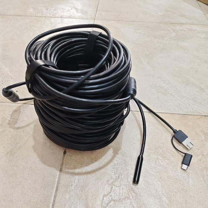 Gambar USB Cable Camera Mini Kamera kabel Paling Panjang 45M Endoscope Android IOS PC Terpanjang 45 Meter Cek Pipa Mesin dari redigansis undefined Tokopedia