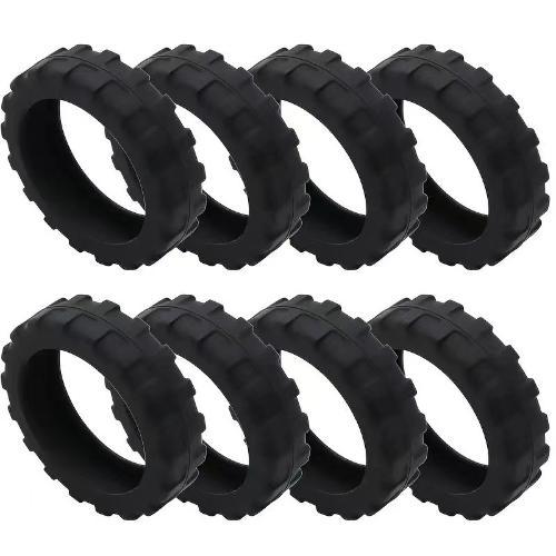 Gambar 8Pcs Luggage Wheel Covers,Silicone Suitcase Wheel Cover for 55-68mm Spinner Wheel, Carry On Luggage Wheels Protector,Upgrade Suitcase Wheels Protective,Essential Travel Accessories Koper - Wheel protection, 8 pcs dari @MEGOW undefined Tokopedia
