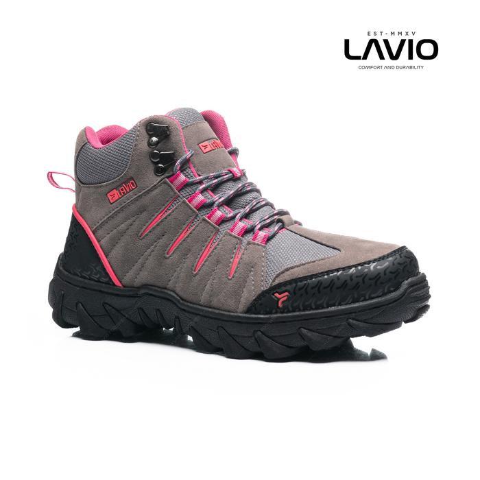 Gambar Lavio Sepatu Hiking Sepatu Gunung Boots Pria Wanita Cewek women Fast High Pink Original Terlaris Outdoor - ABU, 38 dari Lavio Footwear undefined Tokopedia