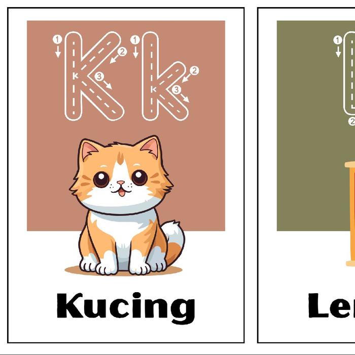 Gambar Hiasan Dinding Abjad Laminating untuk Dekorasi Kelas - Abjad dari edu decor shop undefined Tokopedia