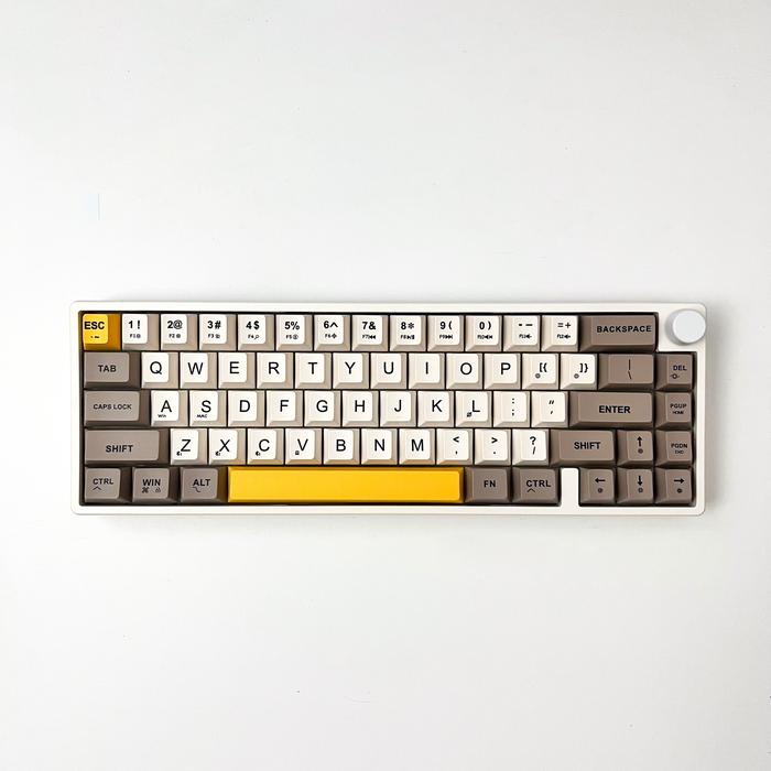 Gambar EWEADN C65 V2 VIA Mechanical Keyboard Gaming Gasket Hot Swap Three Mode Wireless 65% Layout - Brown dari Whitenook undefined Tokopedia