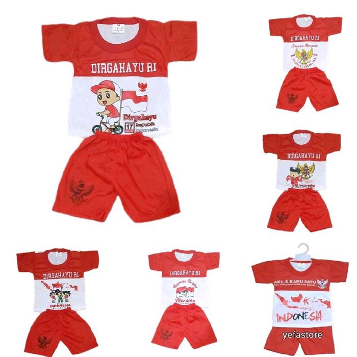 Gambar 3 PCS BEDA GAMBAR SETELAN KAOS MERAH PUTIH ANAK KEMERDEKAAN 17 AGUSTUS 1-7 TAHUN MURAH MERIAH | [SET MERAH PUTIH - AK] YJ Perempuan Katun Parsel Laki-Laki - Set Kaos Merah Putih Kemerdekaan - AK, S dari YEFASTORE undefined Tokopedia