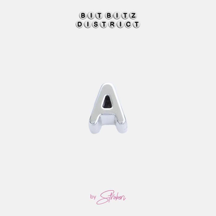Gambar Bit Bitz District DIY Beads  - Alphabet Silver A-Z - A dari Stroberi Accessories undefined Tokopedia