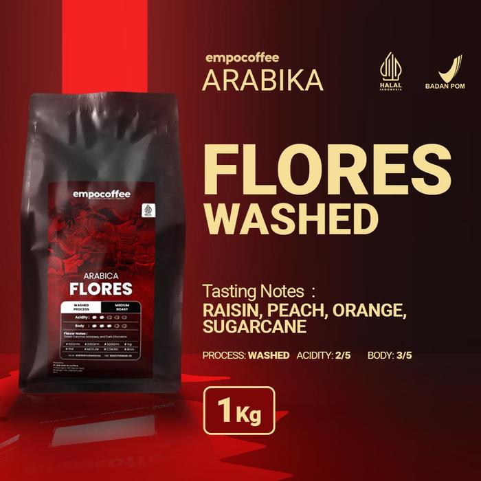 Gambar Kopi Arabika Flores Bajawa Arabica Coffee Roasted Bean Coffe Beans 1Kg - Biji Kopi dari Empo Coffee undefined Tokopedia