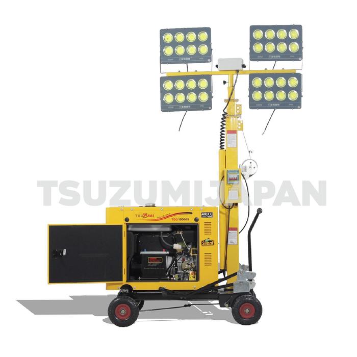 Gambar Genset Tower Light - Lampu Proyek LED 400 Watt x 4 Type LT 500 LED dari Tsuzumi Japan undefined Tokopedia