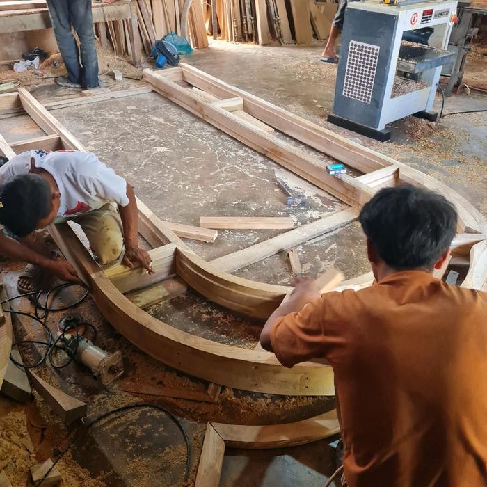 Gambar Temaja Custom Furniture Kusen Pintu , jendela  kayu Jati asli Berbagai Model dan ukuran dari Temajati undefined Tokopedia