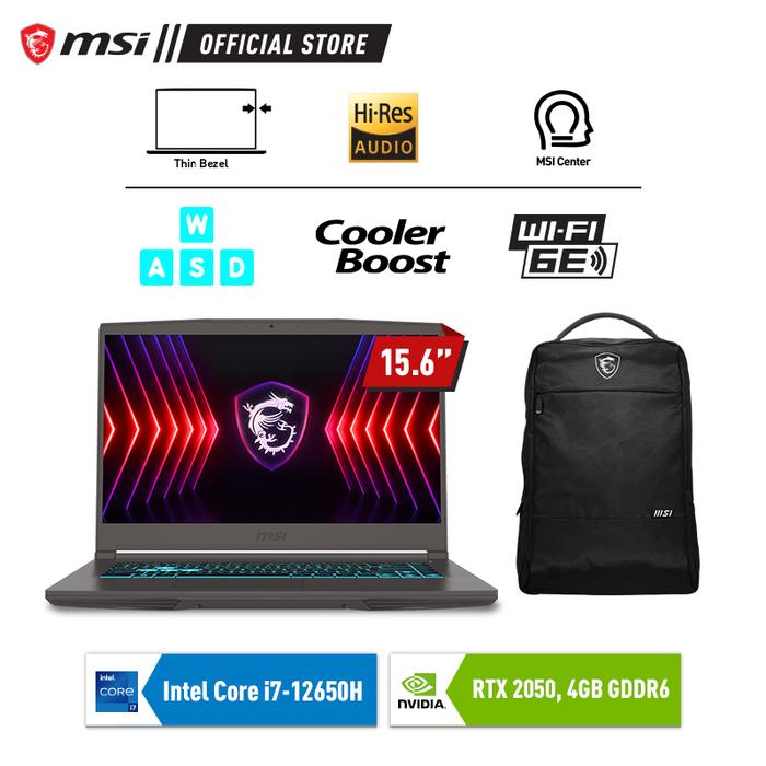 Gambar MSI Thin 15 B12UCX Core i7-12650H RTX 2050 512GB 15.6" FHD 144Hz W11 - 8GB dari IT GARAGE_NEW undefined Tokopedia