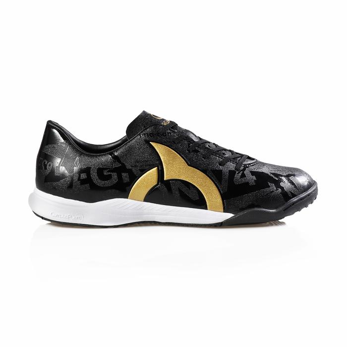 Gambar SEPATU FUTSAL ORTUSEIGHT LEGION V4 IN - SEPATU FUTSAL DEWASA - FUTSAL - NEW ARRIVAL sepatu  futsal - BLACK/GOLD, 44 dari SNEAKERZONE SURABAYA undefined Tokopedia