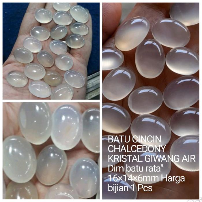 Gambar BATU CINCIN AKIK CHALCEDONY KRISTAL NATURAL ALAM 100% dari andipermata undefined Tokopedia