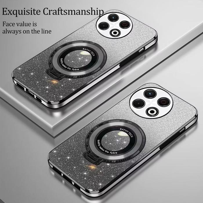 Gambar Softcase TECNO SPARK 30 PRO Premium Glitter Case free Ring Magsafe Holder - Black, TECNO SPARK 30 PRO dari LakaLawan undefined Tokopedia