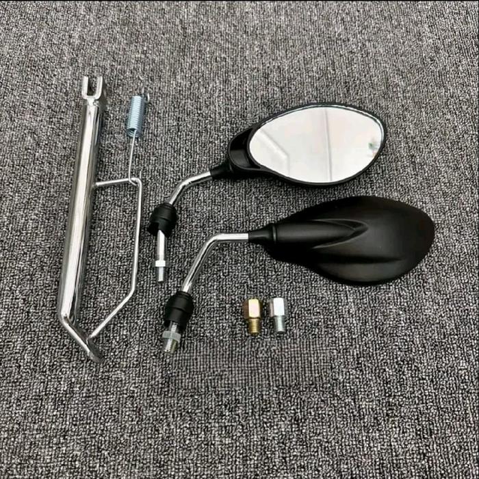 Gambar Standar samping chrome 17 14 + Spion  Motor Model X1 Yamaha 125z Thailand  Honda & Yamaha  Vario, Beat, Nmax, Aerox, Lexi Fizr, Jupiter Z Jupiter MX & Motor Vespa matic fazzio freego wr155 - spion tangkai putih+standar Honda Ring17 dari Heng Led99 undefined Tokopedia