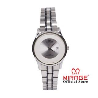 Gambar Mirage Watch - Jam Tangan Wanita Formal Kasual Mirage Original Silver List Hitam 2Jarum 8670L Tipis - Plat Putih dari Miragewatch undefined Tokopedia
