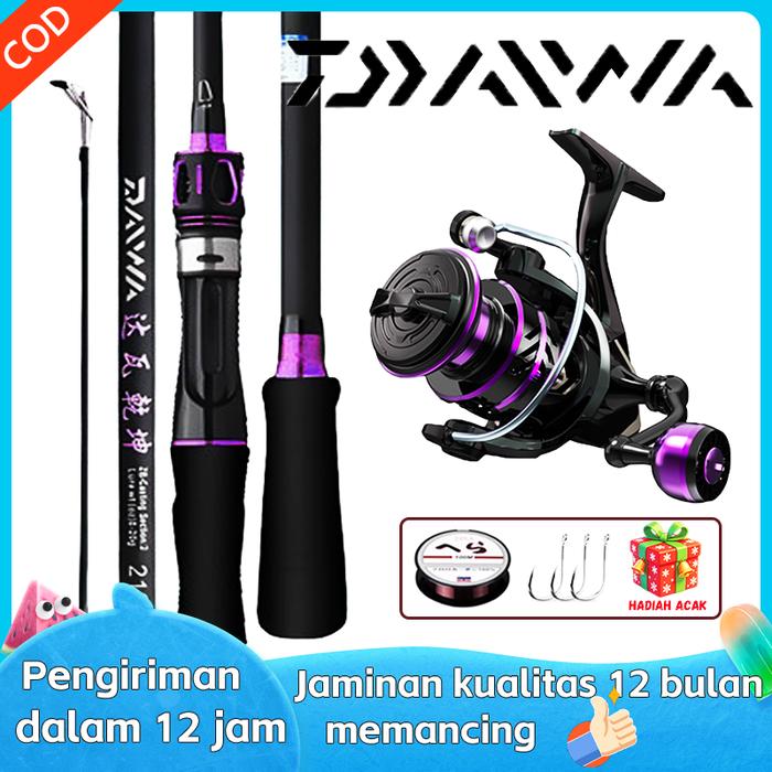 Gambar DAIWA Set Joran Pancing Spinning 1.65M Max Drag 50kg Reel 5.2:1 untuk Bass - HP-1000, DAIWA-1.65M/5.4ft dari garraetts Kota Administrasi Jakarta Barat Tokopedia