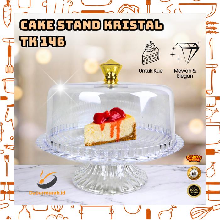 Gambar Tempat Roti Akrilik Mewah Display Kue - Cake Stand Kristal TK 146 - DM dari Dapurmurah.id undefined Tokopedia