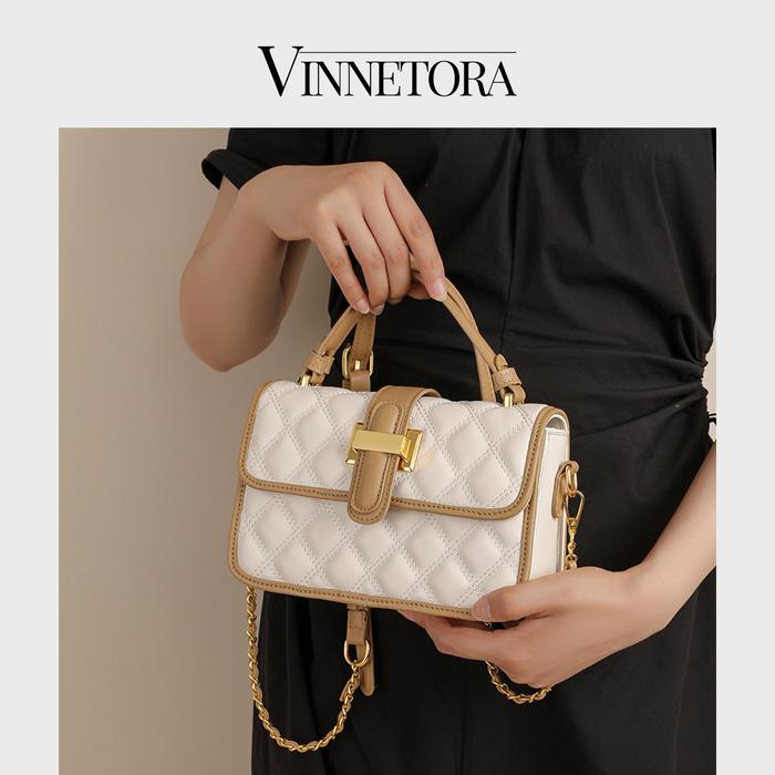 Gambar VINNETORA Tas Selempang Wanita Tas Bahu Hand Bag Sling bag Korean Style Elegan Simple Style 1112 - Putih dari VINNETORA PREMIUM undefined Tokopedia