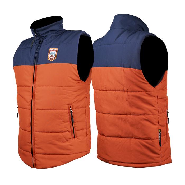 Gambar Mahameru Rompi Tebal JR-JN 003 Waterrepellent Dengan Saku Dalam Dan Rib Tebal Untuk Aktivitas Outdoor Dan Berkendara Sepeda Motor Sport - DUST ORANGE-NAVY, M dari Mahameru bandung Kota Bandung Tokopedia