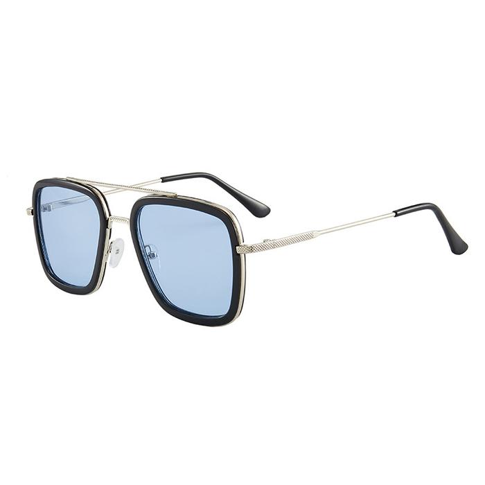 Gambar Kacamata Tony Stark Silver Blue Ironman Steampunk HD Polarized Sunglasses Elegan Frame Pria Lensa Eyewear - Silver Blue dari tabletpcmall_NEW undefined Tokopedia