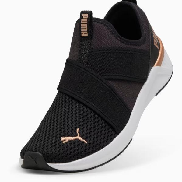 Gambar Sepatu Lari Wanita Puma Softride Harli Slip on Wns Warna PUMA Black-PUMA White-PUMA Gold - 311471 01 - 3- dari Puma Store Java undefined 3 Tokopedia