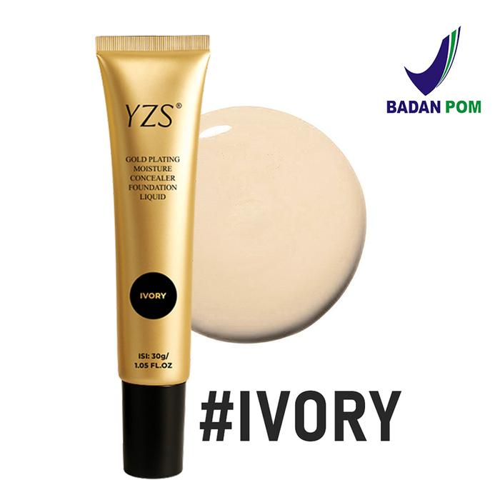 Gambar [BPOM] YZS Concealer Liquid Foundation Cream 30gr Alas Bedak Full Coverage Tahan Lama - IVORY dari YURIZUMI STORE undefined Tokopedia