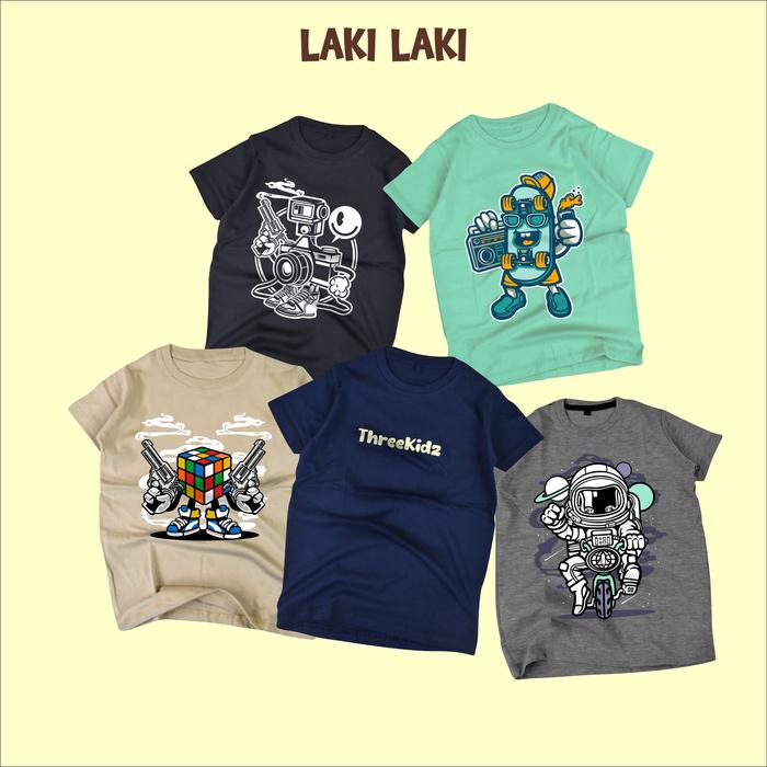 Gambar grosir Kaos distro anak jember murah katun 24s - LAKI, S 1-3 TAHUN dari BERTO APPAREL_NEW undefined Tokopedia