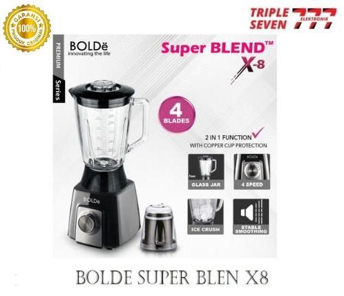 Gambar BOLDE Blender Bolde X8 Kaca 1,5 Liter Super Blend - X8 100% ori - Hitam dari Triple Seven Elektronik undefined Tokopedia