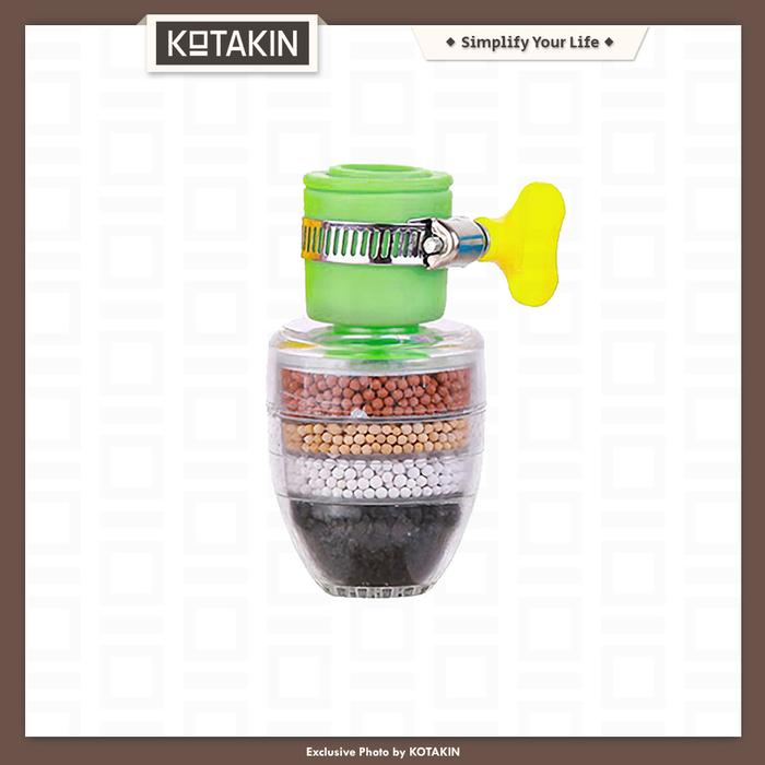 Gambar KOTAKIN Filter Air Sambungan Kran Saringan Penjernih Water Kepala Penyaring Keran Wastafel Kamar Mandi - Hijau dari KOTAKIN Indonesia undefined Tokopedia