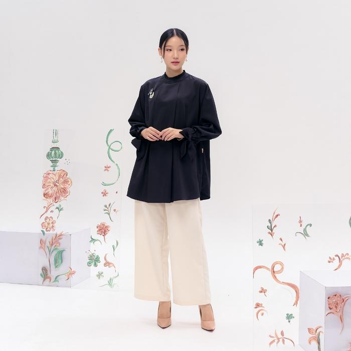 Gambar Merche Pakaian Wanita Shareen Tunic - Black, SM dari Merche undefined Tokopedia