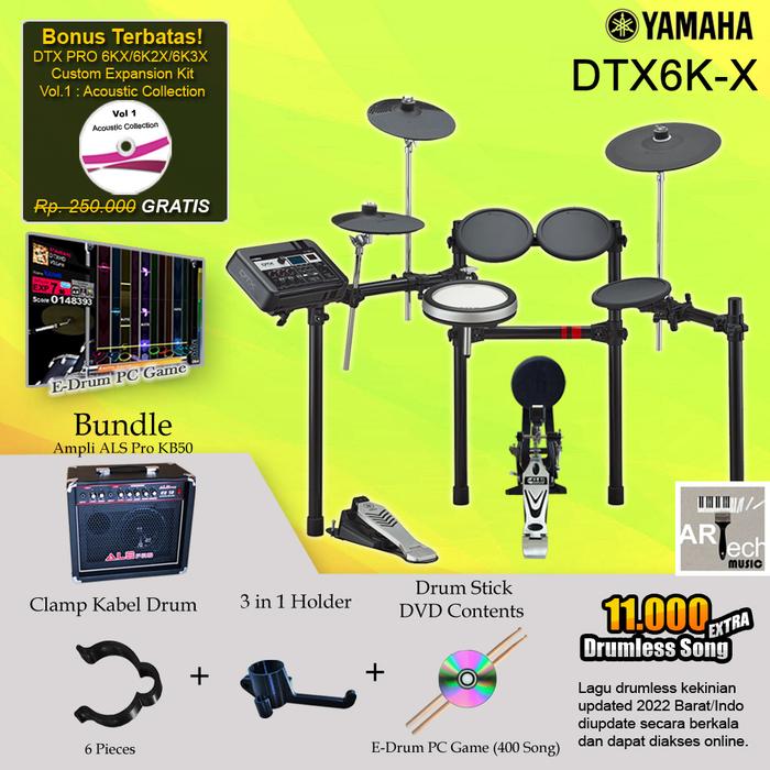 Gambar Drum Elektrik Yamaha DTX6KX / DTX6K X / DTX 6KX / DTX 6 KX / 6K / 6KX - Paket 7 dari Artech Music undefined Tokopedia