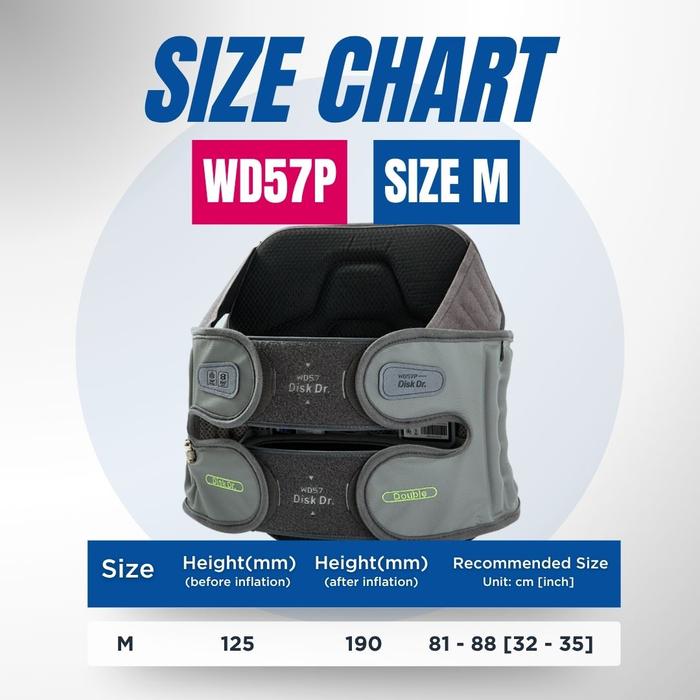 Gambar DISK DR WD57P G2 LUMBAR TRACTION BELT - Alat Terapi Traksi Nyeri Pinggang dan Syaraf Terjepit Disk Dr. WD57P Generasi ke 2 - M dari Disk Dr. Indonesia undefined Tokopedia