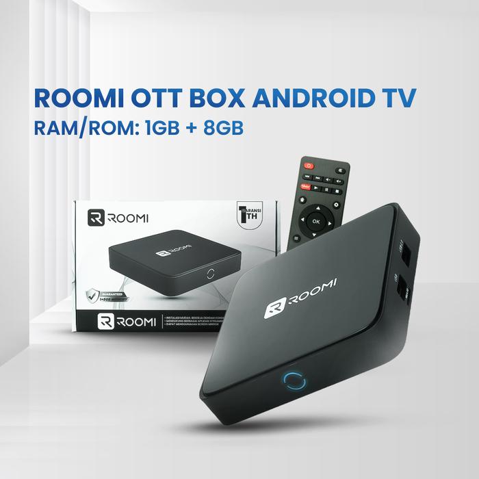 Gambar ROOMI Android Box 4K RAM 2GB ROM 16GB Bluetooh - Android 13 - OTT Box - YouTube/Netflix/Spotify - 1+8GB dari ROOMI INDONESIA undefined Tokopedia