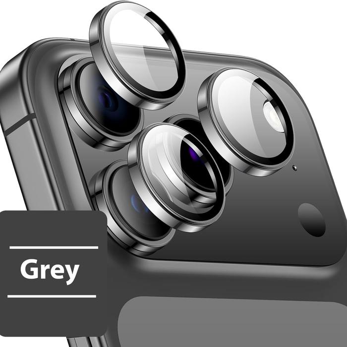 Gambar Tempered Glass Kamera for iPhone 17 Pro Max Air Getgard Ring Camera Lens Protector - Grey, 17 Pro Max/17 pro dari GET-WID undefined Tokopedia