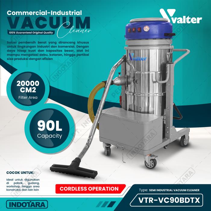 Gambar Industrial Vacuum Cleaner Wet & Dry Valter Series - Berbagai Kebutuhan Industri - VTR-VC90BDTX dari PT. Indotara Persada undefined Tokopedia