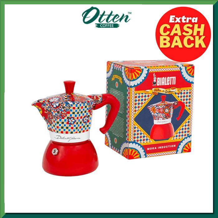 Gambar Bialetti - Mokapot Moka Induction Dolce Gabbana - Moka Pot Coffee Maker 4 Cups - Alat Seduh Kopi Manual dari aden90 undefined Tokopedia