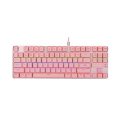 E-YOOSO Z66 mechanical gaming keyboard in black with red accents and RGB lights