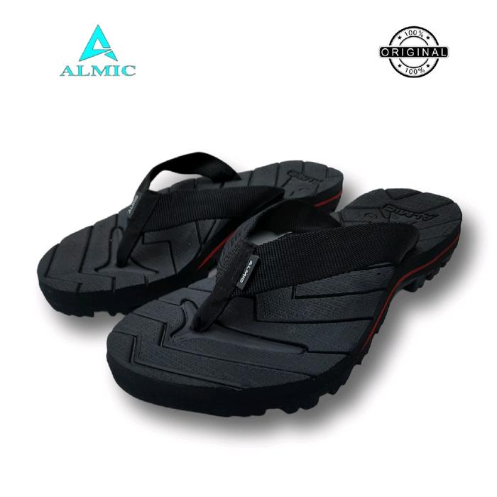 Gambar ALMIC-Sandal Jepit Gunung Adventure Biokov 2.5 Original Army Sendal Jepit Outdoor pria wanita Karet Hitam - Almic Tali Hitam, 39 dari Almic footwear store undefined Tokopedia