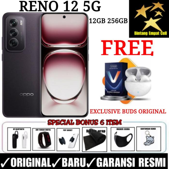 Gambar (PROMO LIVE) OPPO RENO 12 5G 12/256 & RENO 12 PRO 5G 12/512  AI FEATURE GARANSI RESMI - RENO 12 12/256 SILVER, NON BONUS dari Bintangempat Store undefined Tokopedia