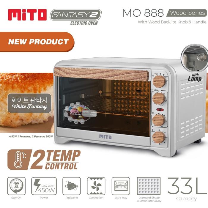 Gambar Mito Oven Listrik Low Watt MO 888 Fantasy - 33L MO888 - Putih dari amac electronic store undefined Tokopedia