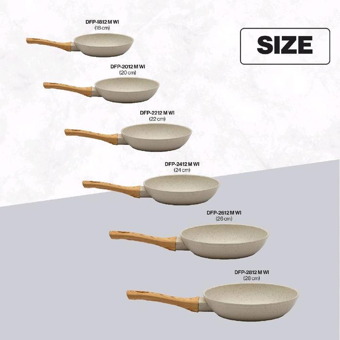 Gambar Miyako DFP-2812 M WI Deep Fry Pan Marble White Induksi dari K260Bien_NEW undefined Tokopedia