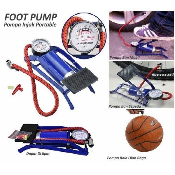 Gambar Pompa Injak Portable Pompa Ban Motor Mobil Bola dari Fazha Malang undefined Tokopedia
